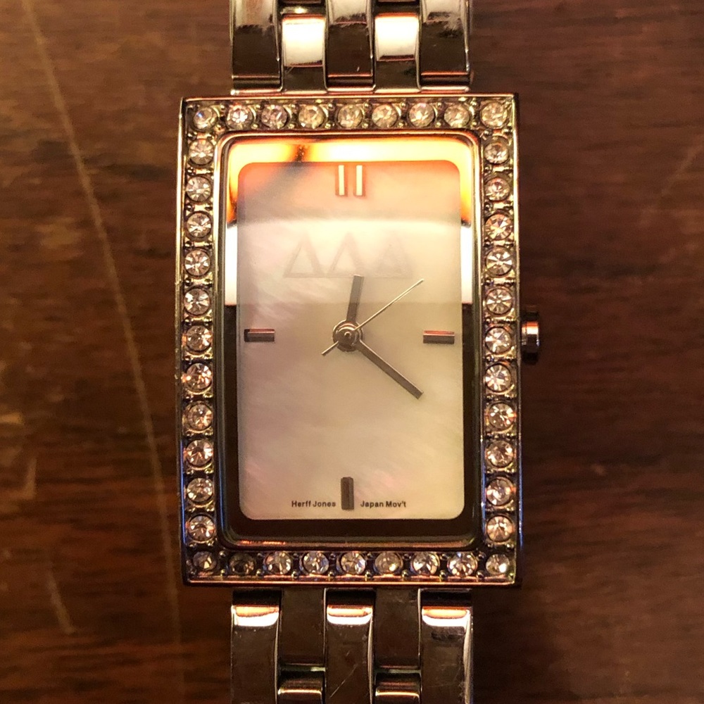 Tri Delta Silver Watch